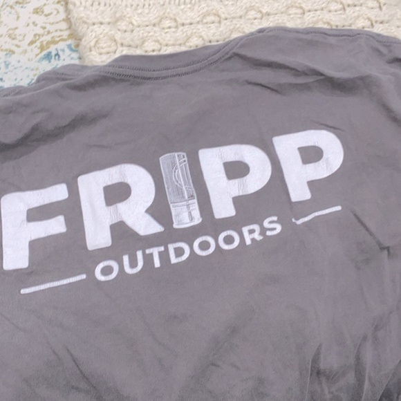 FRIPP outdoors grey graphic T-shirt size XLarge cotton fabric - Picture 3 of 6
